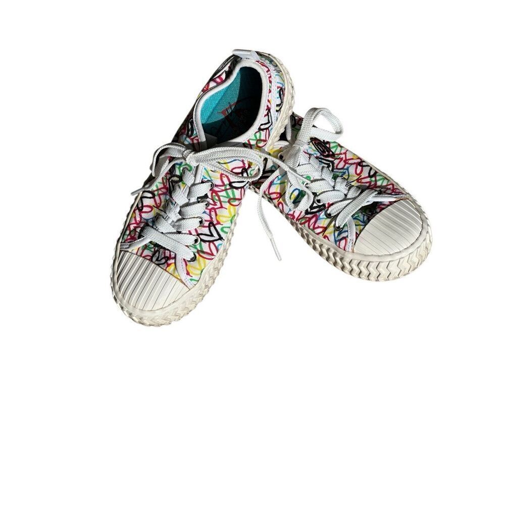 Sketchers STREET TRAX-UNITED HEARTRed, Yellow, Green Size 5.5
